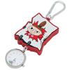 Perfect World Women's Analog Pocket Watch with Moomin Rubber Reel, KC G, Red, MOM019-1