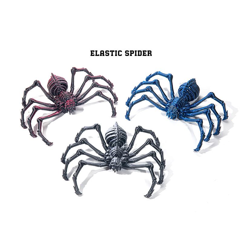Printed 3D Retractable Spider Movable Joint Fidget Toy Rotatable Articulated Office Desktop Ornament Adults Kid Toy Crafts Gift