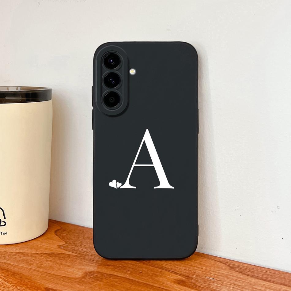 For Samsung Galaxy A57 A37 5G Phone Case Little Heart Letters Soft Liquid Silicone Shell For Samsung A 57 A 37 Lightweight Funda