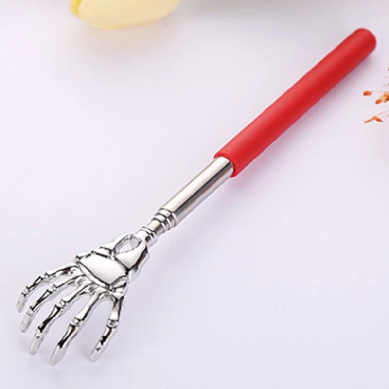 Stainless Steel Retractable Back Scratcher Telescopic Massager Long Handle Body Scratching Massage Extendable Telescoping Itch