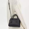 Coach Andrea Carryall 22 Fashion Embossed Logo Zipper Closure Leather Shoulder Crossbody Tote Bag Small Women Handbags Black CP081-JIBLK