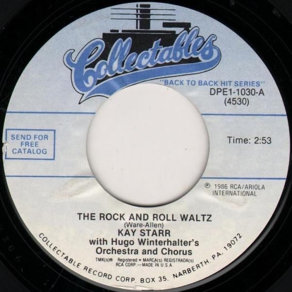

7inch Record KAY STARR The Rock And Roll Waltz My Heart DPE11030 Collectables 1986 US Pop Used
