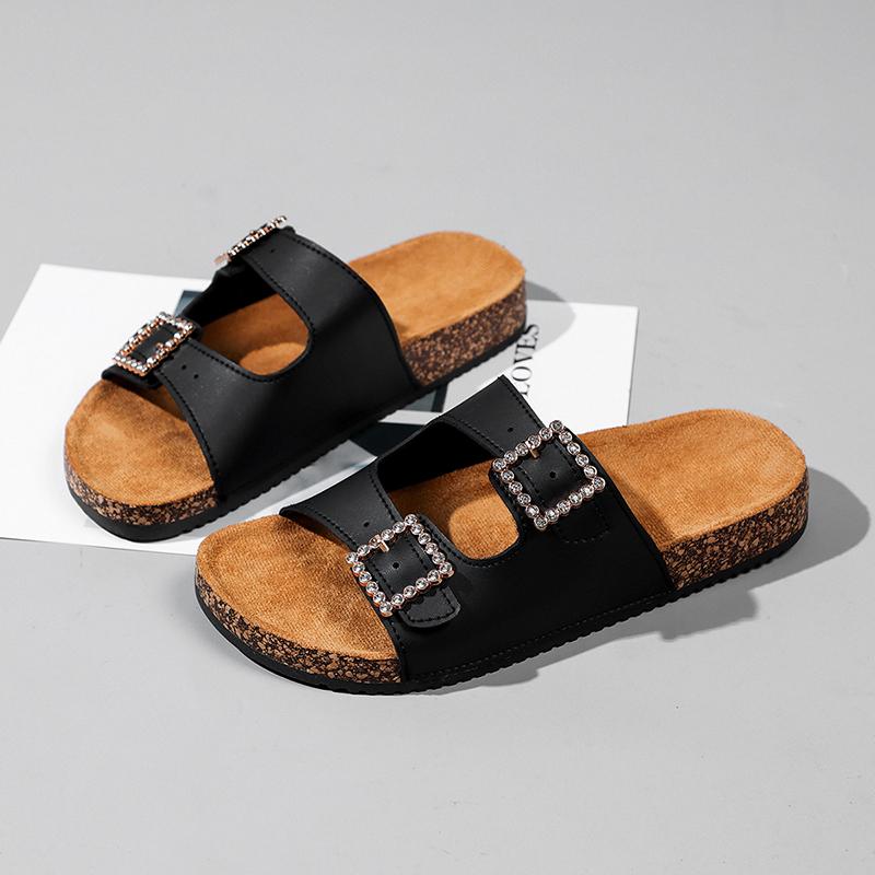 Fashion Women's Fashion Slippers Thick-Soled Wear-Resistant Waterproof Anti-Slip Soft-Soled Comfortable Casual Beach Sandals