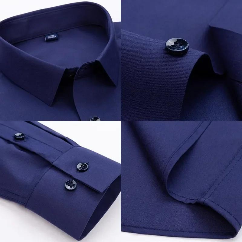 Men's Shirts Long Sleeve Shirts Business Blouse Shirt Office