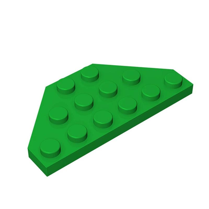50pcs 2419 3x6 Wedge Plate Building Blocks 3x6 Cut Corners Bricks Particle Puzzle Assemble Toys Children Birthday Kid Gifts