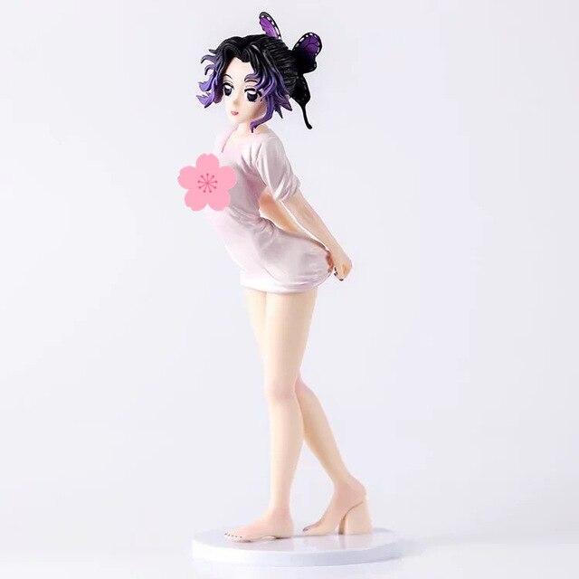 25cm Anime Demon Slayer Figure Kanroji Mitsuri Statue Pvc Action Figure Kimetsu No Yaiba Kochou Shinobu Uniform Nezuko Figurine