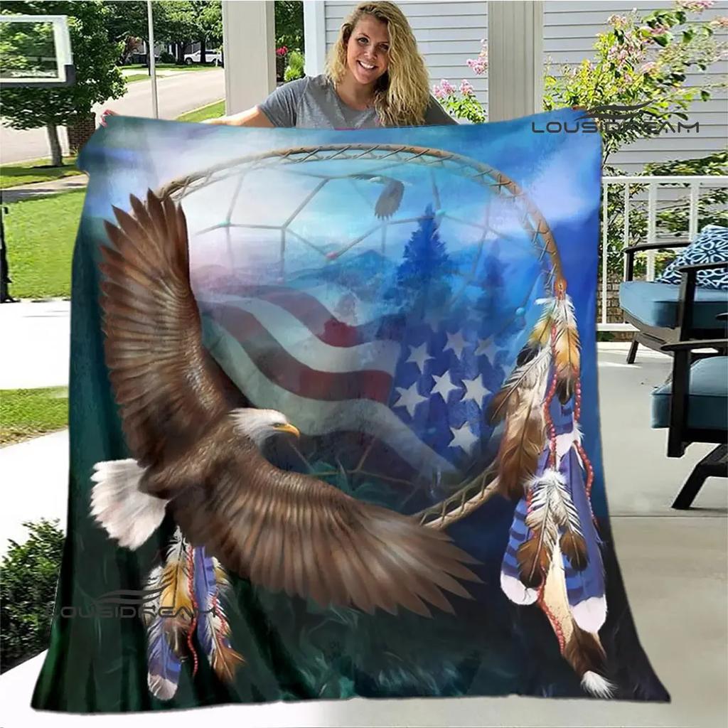 3D Eagle Printing blanket flannel Soft and comfortable blanket blankets for beds picnic blanket warm blanket birthday gift