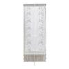 Flower Lace Sheer Window Curtain Elegant Light Filtering Privacy Pulling Design Drape with Rod Pocket For Home Decors