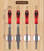 Steel File Set: Round, Half-Round, Flat, Triangular Metal Woodworking Grinding Tools