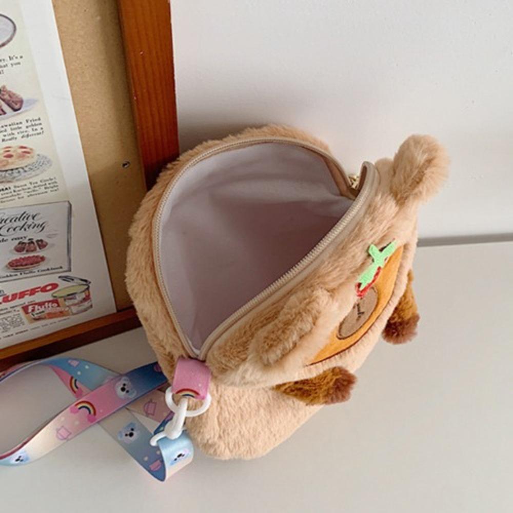 Plüschpuppe Capybara Umhängetasche Weiche Handtasche Lässige Einzel-Schultertasche Outdoor