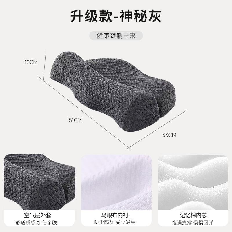 Memory Foam Contour Cervical Pillow for Side Sleeper Ergonomic Orthopedic Sleeping Pillow