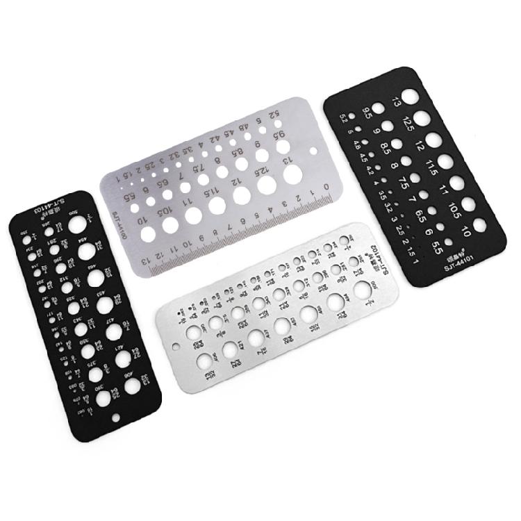 29 Holes Drill Bit Size Gauge Measuring Tool for Accurate Measurement Index Gauge Tool Metric/Inch Drill Bit Gauge