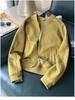 Women's Casual Loose Fit Stand-Up Collar Zip-Up Hoodie Jacket for Spring/Autumn