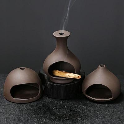 El Yapımı Seramik Palo Santo Tutucu Adaçayı Çubuğu Tabak Leke Kase Koni Tütsü Brülörü Şömine Yoga Meditasyon Zen Dekorasyon