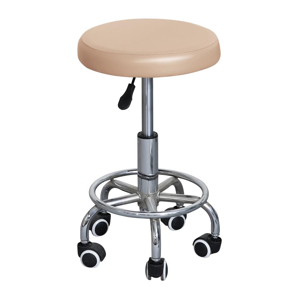 Spot Simple Pu Leather Elastic Round Stool Cover Waterproof Lift Chair Cover Bar Beauty Salon Small Round Stool Seat Cushion Cover