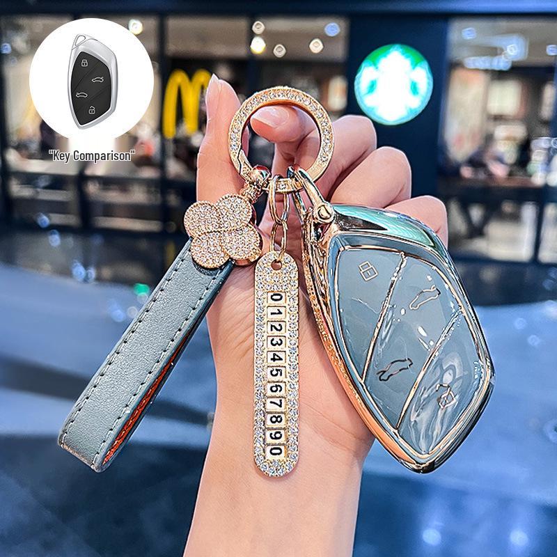 Compatible Key Case for Roewe Ei5 & MARVEL X - Stylish Protective Shell & Buckle