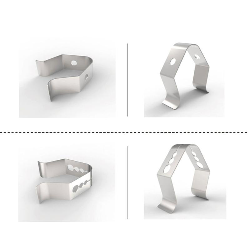 Stainless Steels Thermometers Clip for Food Safety with Multi-Hole Stable Grill Probe Holder for Meat and Liquids