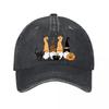 Halloween Gnomes Graphic Decor Witch Cat Pumpkin Bat Washed Baseball Cap Outdoor For Womens Unisex FeUnisex