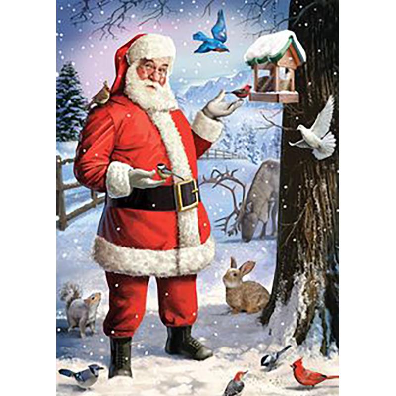 Diy Santa Claus 5D Diamond Painting Full Round Drill Christmas Gift Diamond Embroidery Cartoon Cross Stitch Handmade Wall Art