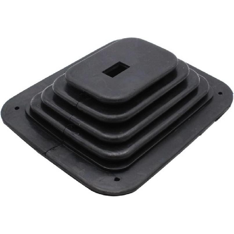 Gummi-Schalthebelmanschetten-Satz Mit Chromplatte 5 5/8" X 6 3/4"