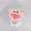 Multicolor Cartoon Animal Jumpsuits 10cm Hairy One-piece Garment Doll Clothes  Stuffed Cotton Doll