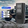 Portable Motorcycle Inflator Digital Tire Air Pump Motorbike Camping Mat Pillow Inflator With Flashlight Power Bank Cordless Kit