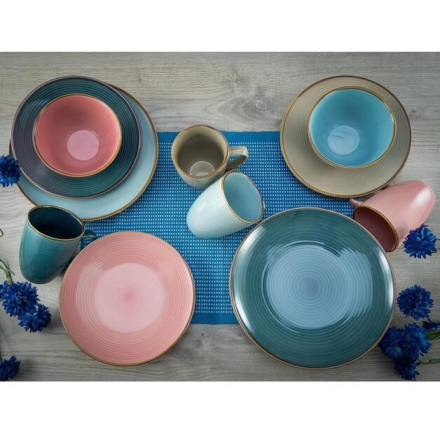 CreaTable Cozy Day Dinnerware Set, 16 Pieces (22506)