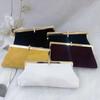 Celebrity Velvet Bag Rhinestone Clutch Bag Dinner Bag Dress Matching Bag Cheongsam Small Bag Temperament Banquet Bag