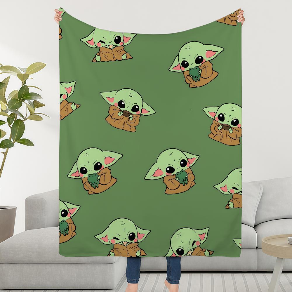 Blanket W-WARS-ES Throw Yoda S-STARS-ES Super Cosy Plush Living Room Sofa Couch Childish Birthday Gifts