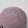 Middle mother hat female winter velvet warm wool hat in the elderly grandma grandma old man cotton hat scarf
