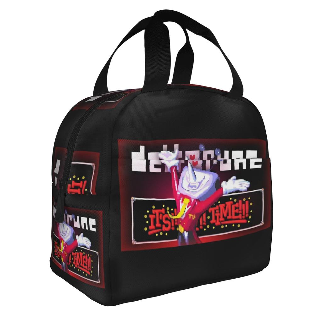 It's TV Time Computer Game Deltarune Insulated Lunch Bag for Women Resuable Thermal Cooler Lunch Box Office Work School