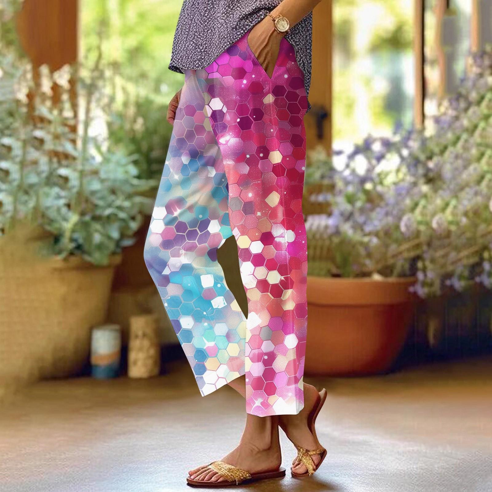 

Жіночі повсякденні штани. Модні штани з кишенями та еластичним поясом XXXXL