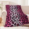 1PC Leopard Pattern Arts Cheetah Blanket Soft Flannel Thin Blankets for Home Office Travel Camping Perfect Gifts Four Season Use