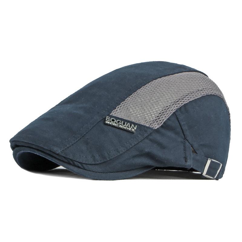 Spring Summer Men Breathable Mesh Newsboy Caps Outdoor Sun Hats Berets Hats for Men