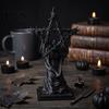 Three Dimensional Robe Details 3D Printed Wizard Thorned Star Ornament for Halloween Desktop Decor, Dark Magician Figurine Gothic Home Holiday