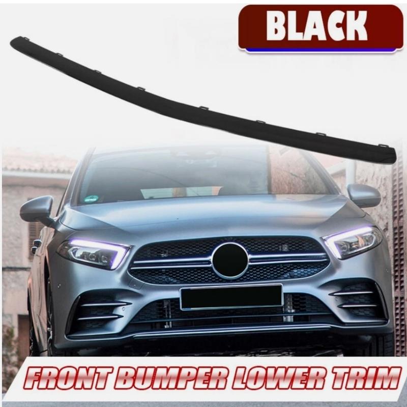 Front bumper chrome decorative strip A1778854202 For Mercedes Benz A-Class W177 A220 A250/A35 2019-2021 чёрный