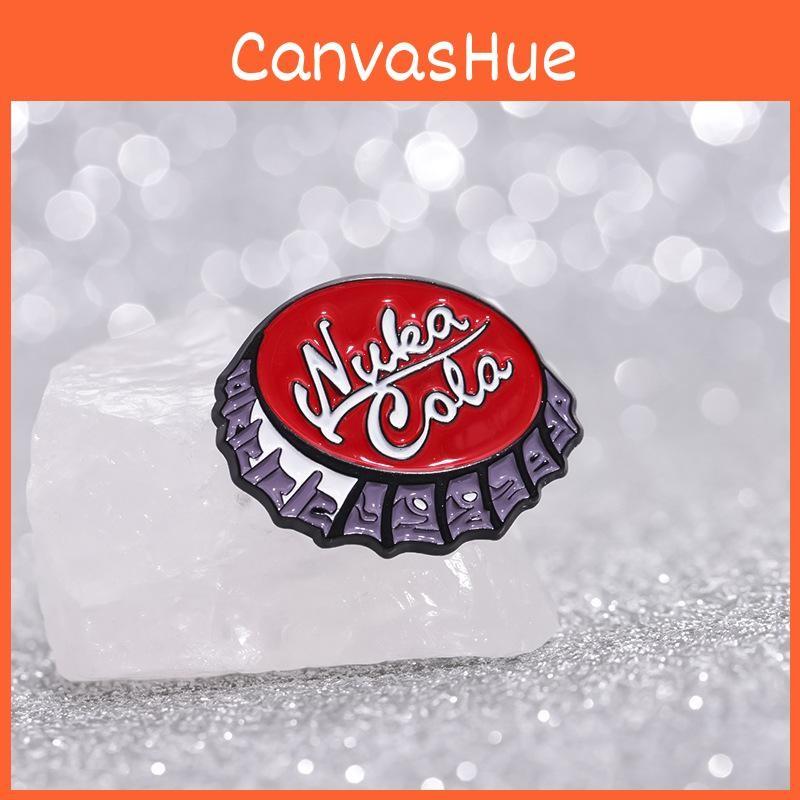 Fun And Quirky Nuclear Cola Bottle Cap Pin Ideal For Creative Lovers Accessory