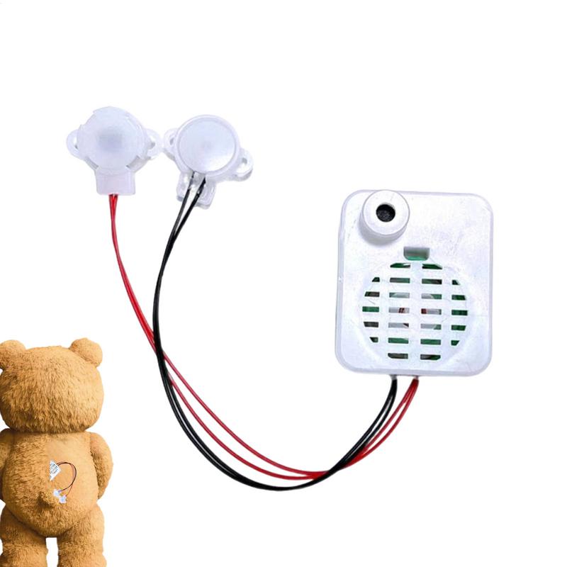 Plush Toy Voice Recorder Stuffed Animal Voice Box Recordable Sound Module Plush Dolls 30 Second Voice Message Recorder Device