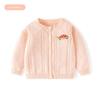 Children's Mushroom Knit Sweater, Girls' Cardigan with Lace Collar, Baby Girl's Long-Sleeved Coat, Spring and Autumn Children's Clothing