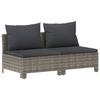 Vidaxl 6-Cz. Garden Lounge Set, Cushions, Grey, Rattan PE