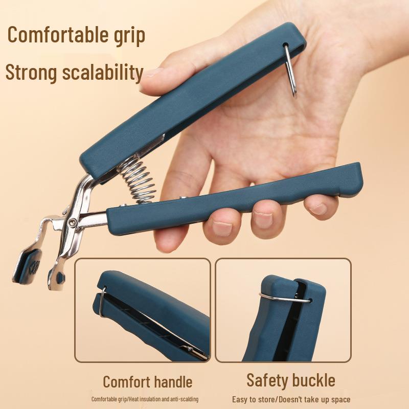 Non-Slip Anti-Scald Kitchen Set: Steaming Dish Clip, Bowl Lifter, Insulated Gloves