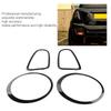 4pcs Gloss Black Car Headlight Taillight Surround Cover Trims ABS Replacement for Mini R56 R57 Cooper S JCW 2007-2015