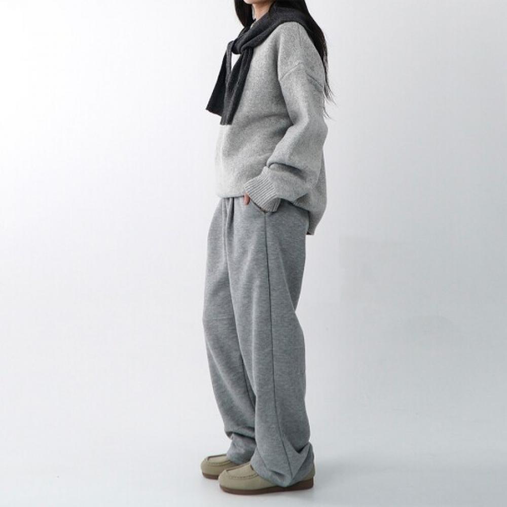 Onl 1 Women Fleece Pleated Wide Pants Training Pants