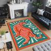 Modern Abstract Tiger Totem Carpet For Living Room Kitchen Home Decor Floormat Bedroom Entry Door Mat Bedside Sofa Foot Mats