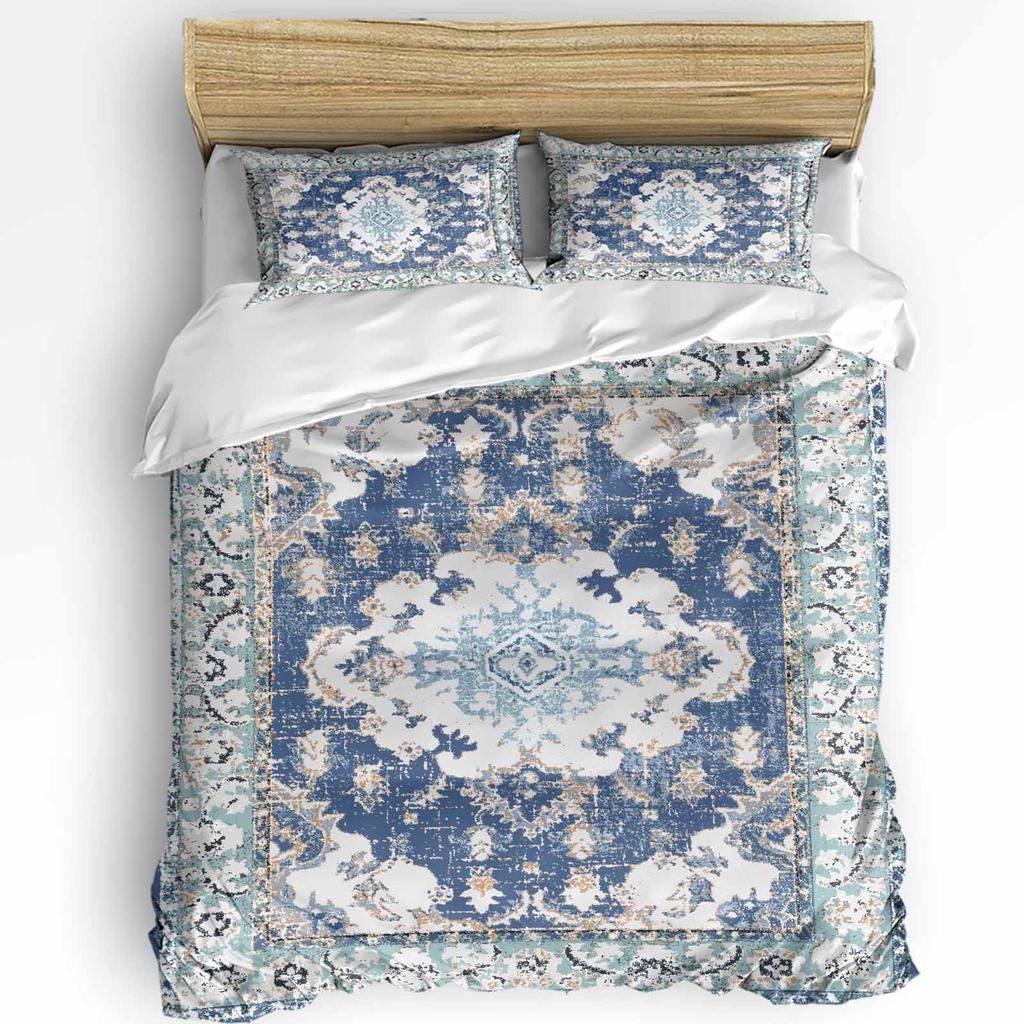 Vintage Flower Indian Bohemia Duvet Cover With Pillow Case Custom Comforter 3pcs Bedding Set Quilt Cover Double Bed Home Textile