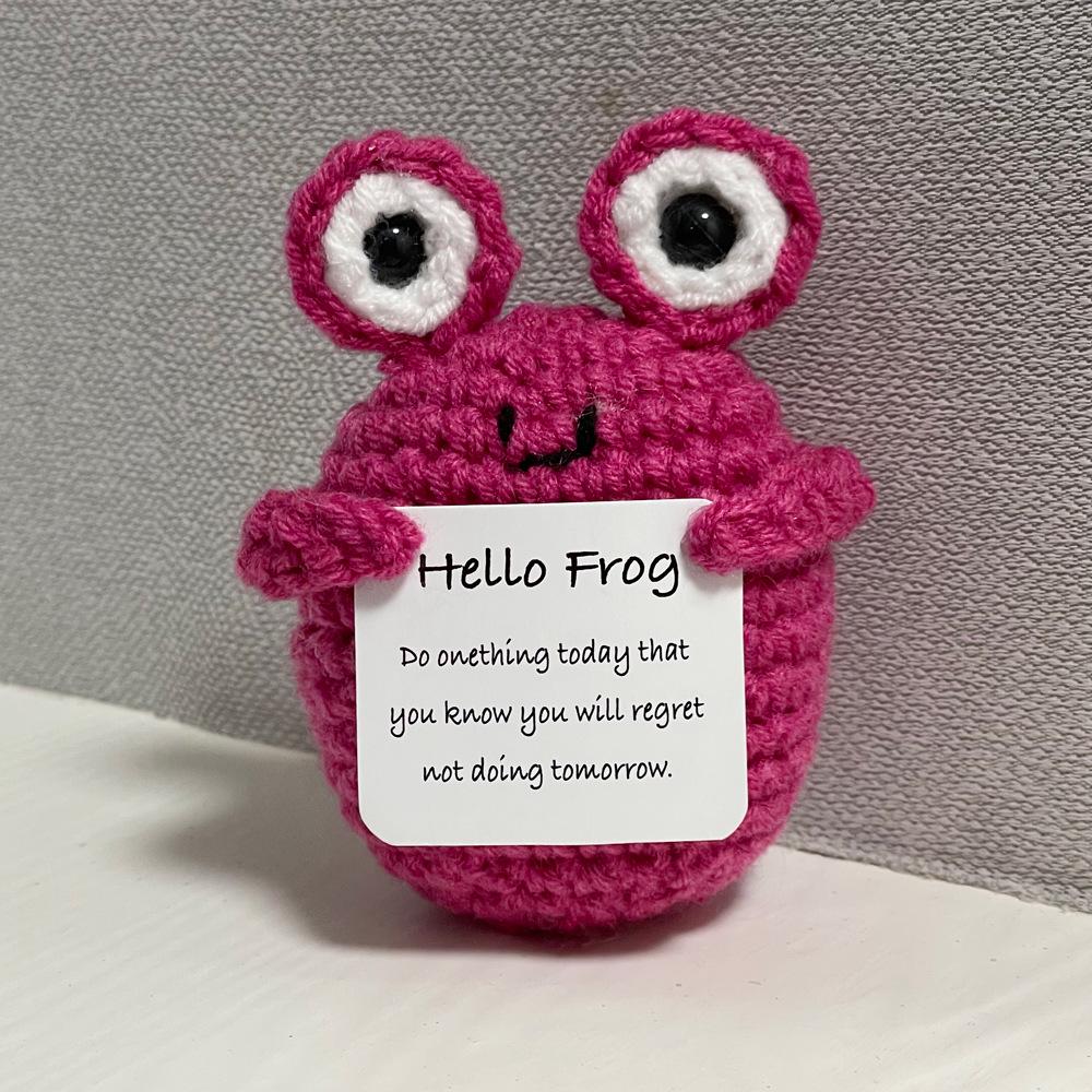 Cute Crochet Frog Toy - Fun Animal Gift