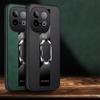 For Vivo iqoo Z10 case Combines Suede Leather + Hybrid Hard Soft Shell Stand Case for Vivo iqoo NEO 10 Phone casing