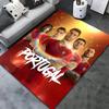 Portugal National Football Logo Carpet Rug for Living Room Bedroom Home Sofa Decoration,Kids Play Non-slip Floor Mat