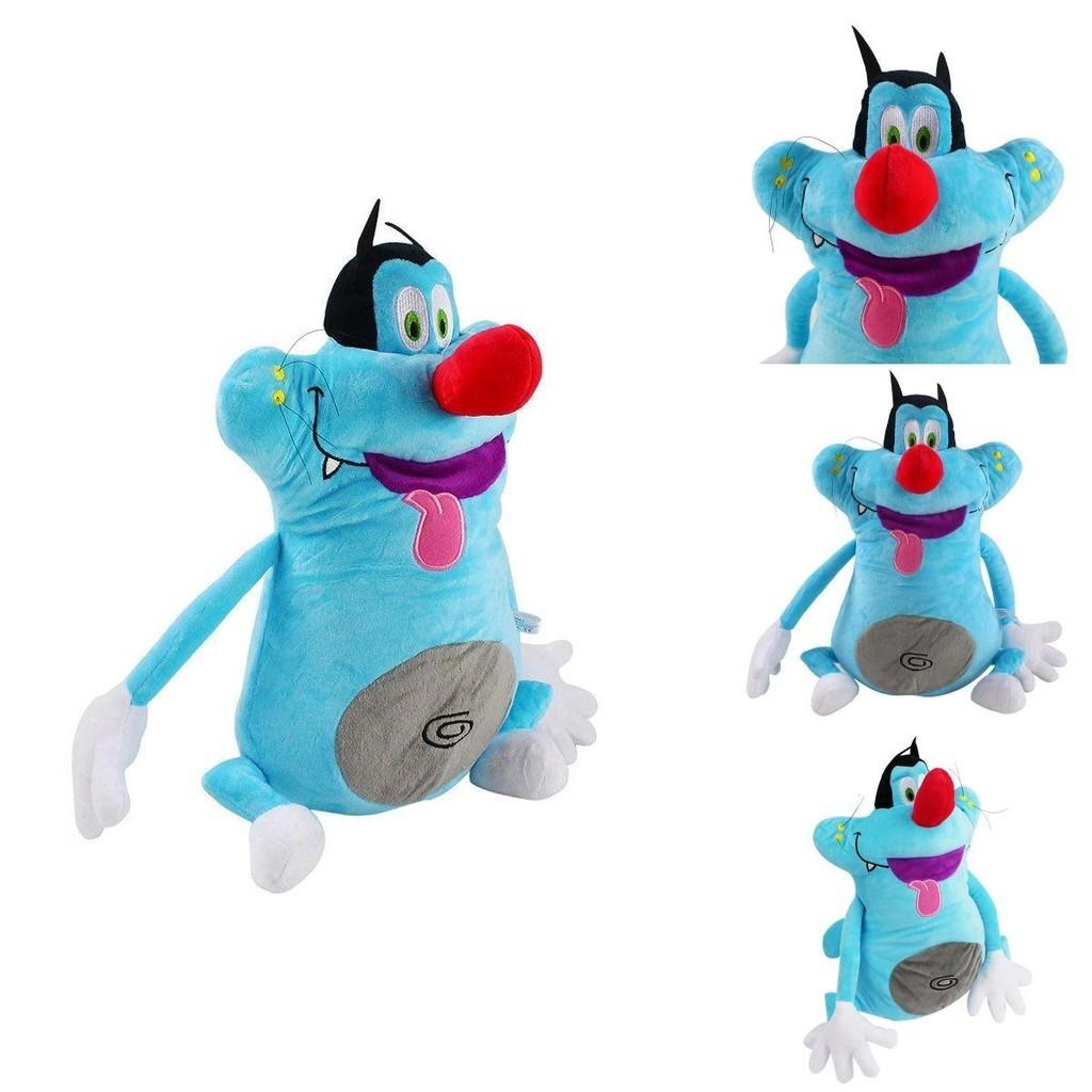 Delightful Blue Cat Oggy And The Cockroaches Soft Plush Doll For Kids And Adults