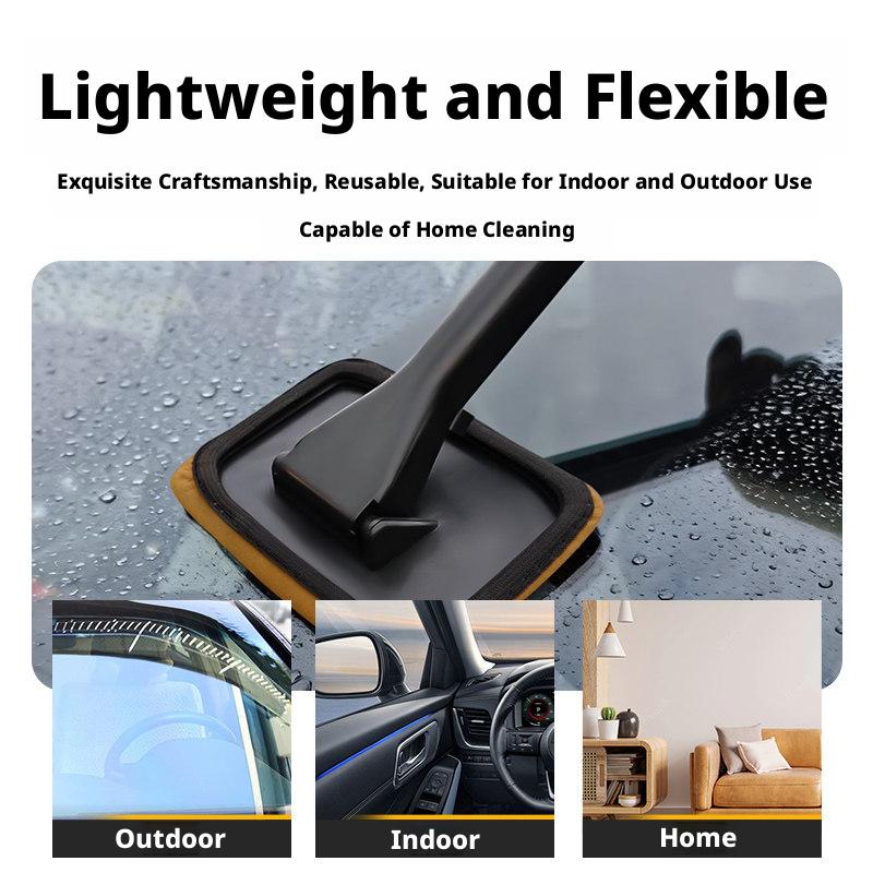 SEAMETAL Car Window Cleaning Brush Windshield Defogging Wiper Glass Cleaner Tool Rotatable Brush Head